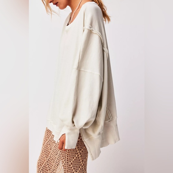 NWOT Free People Camden Sweatshirt✨☁️ - Picture 3 of 6